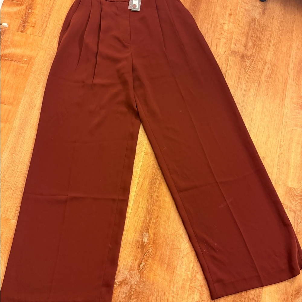 Express Brown Flare Wide Leg Jeans